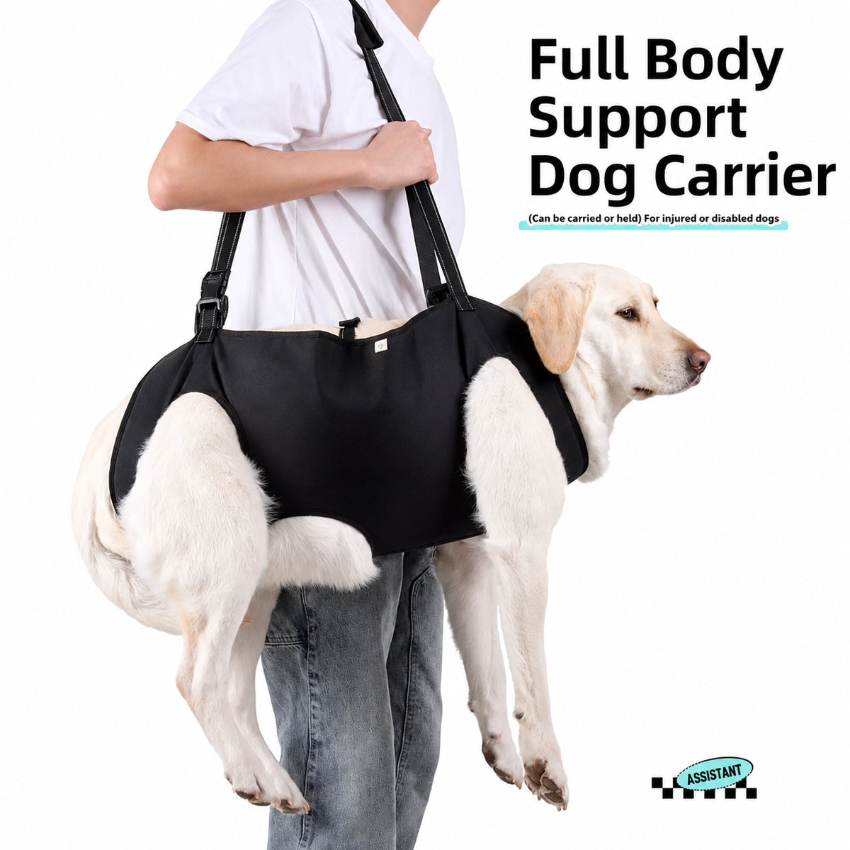 Full-Body Dog Carrier Breathable Support Lift Sling
