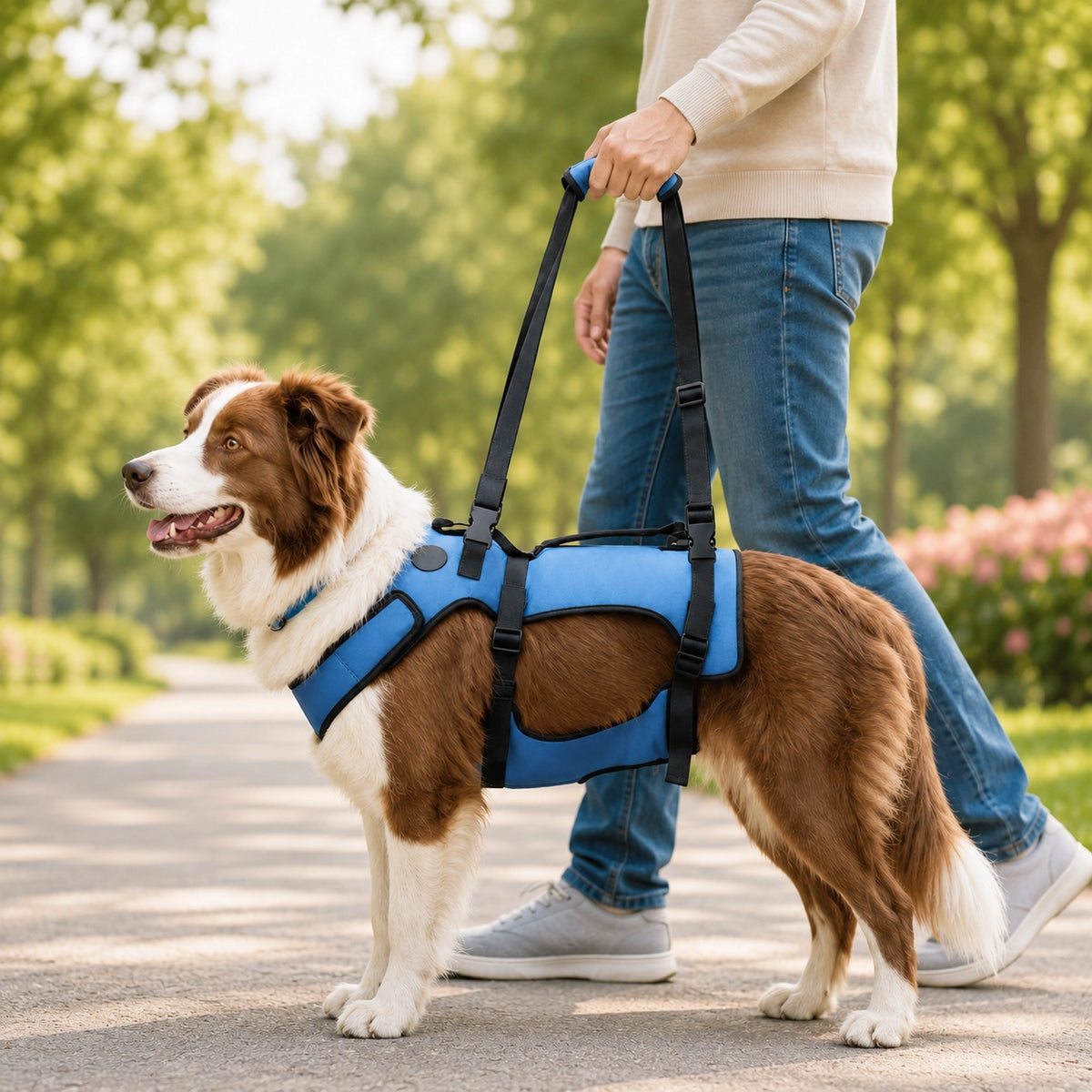 Dog Lift Sling Padded Hind Leg Support Strap
