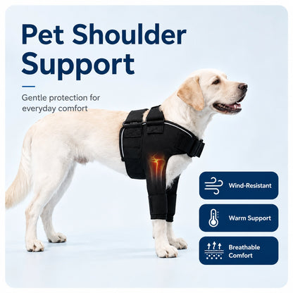 Dog Shoulder Brace Tourmaline Warmth Front Leg Sleeve