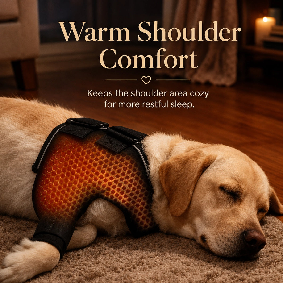 Dog Shoulder Brace Tourmaline Warmth Front Leg Sleeve