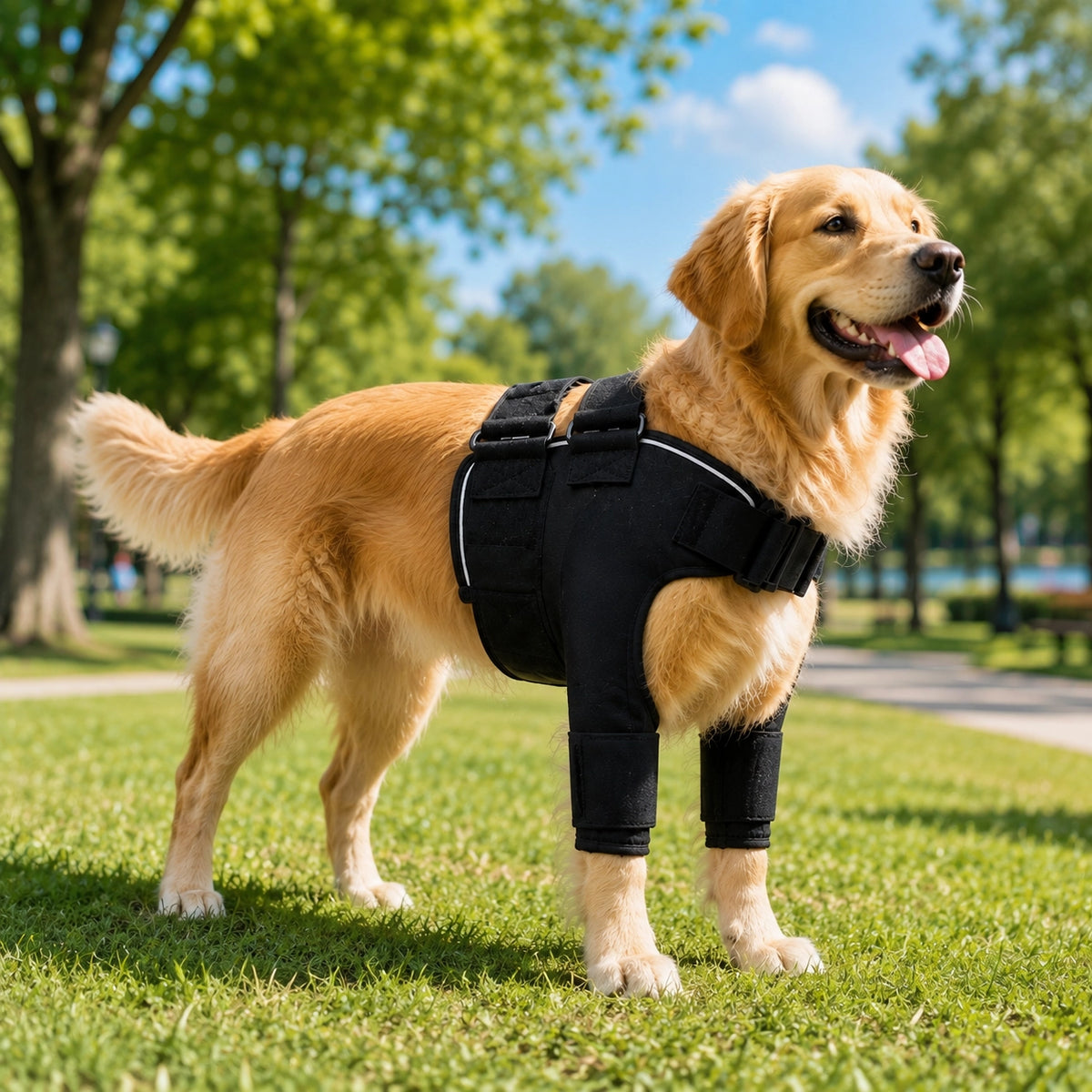 Dog Shoulder Brace Tourmaline Warmth Front Leg Sleeve