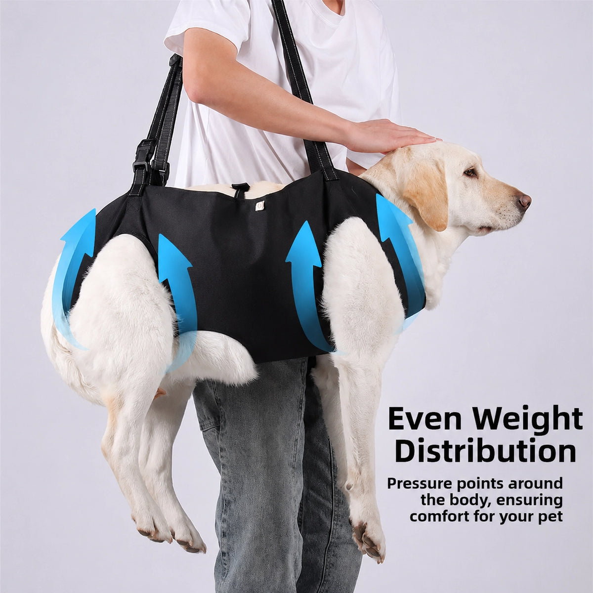 Full-Body Dog Carrier Breathable Support Lift Sling