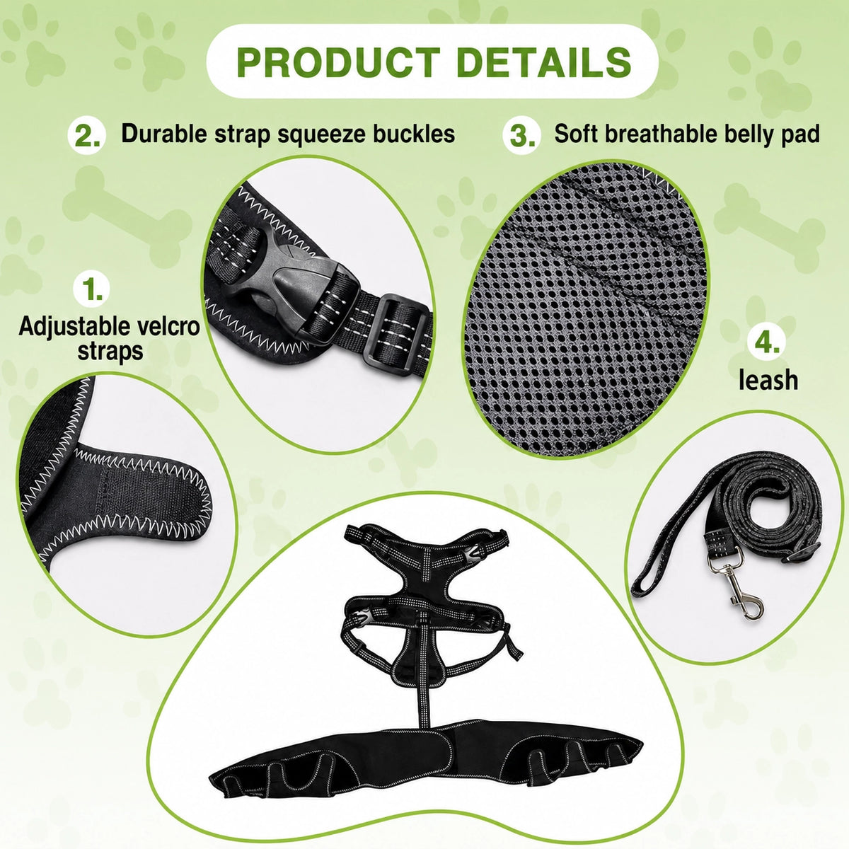 Dog Knee Brace Anti-Slip Support Harness
