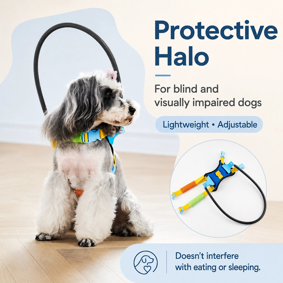 Blind Pet Protective Halo Harness