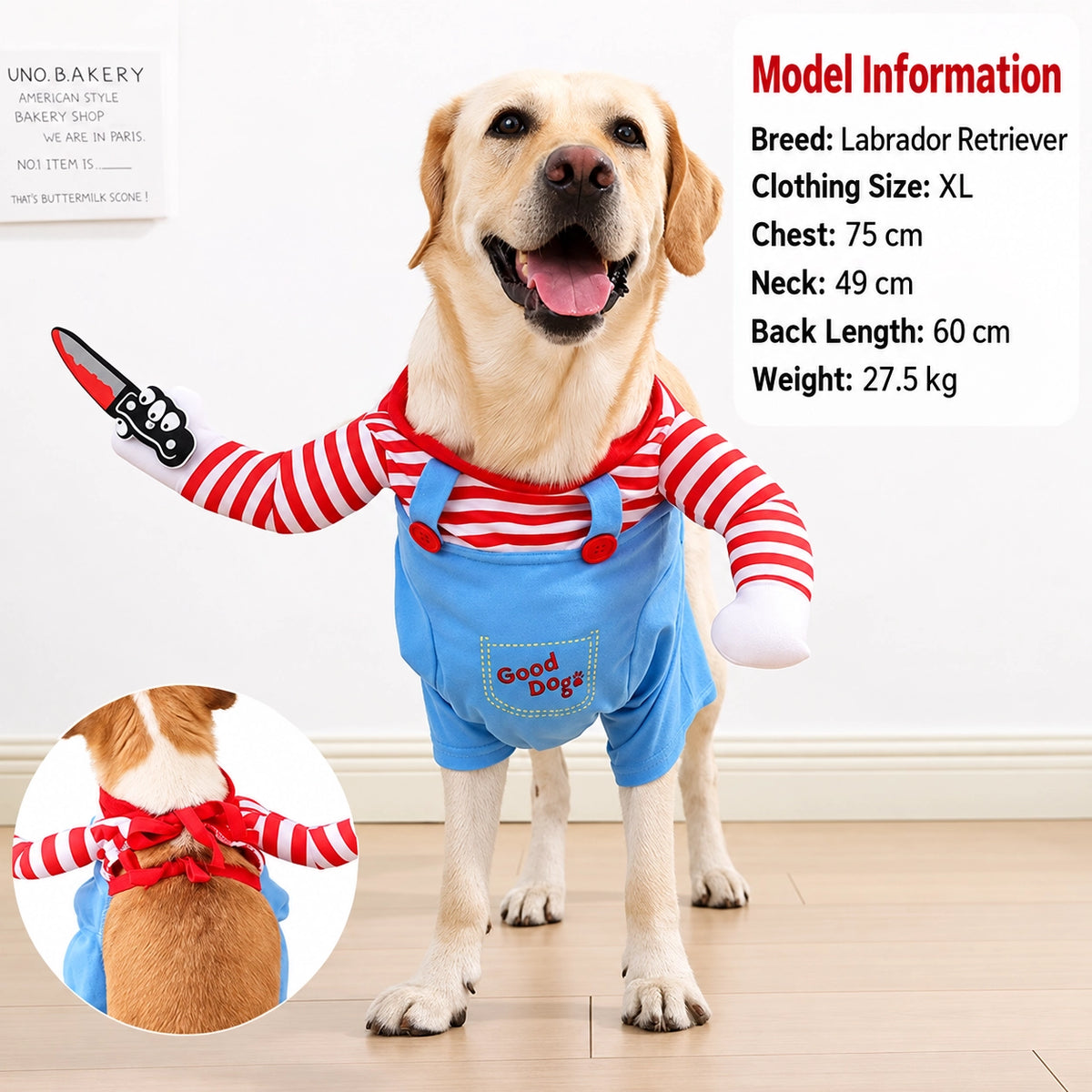 Halloween Deadly Doll Killer Pet Costume