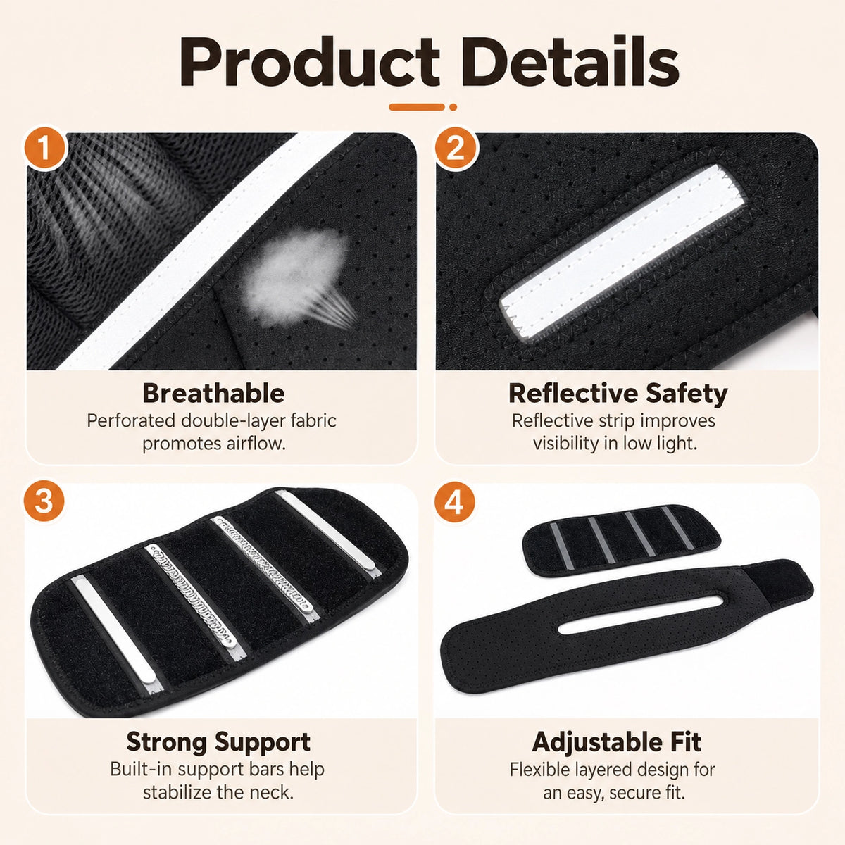 Dog Adjustable Neck Support Collar