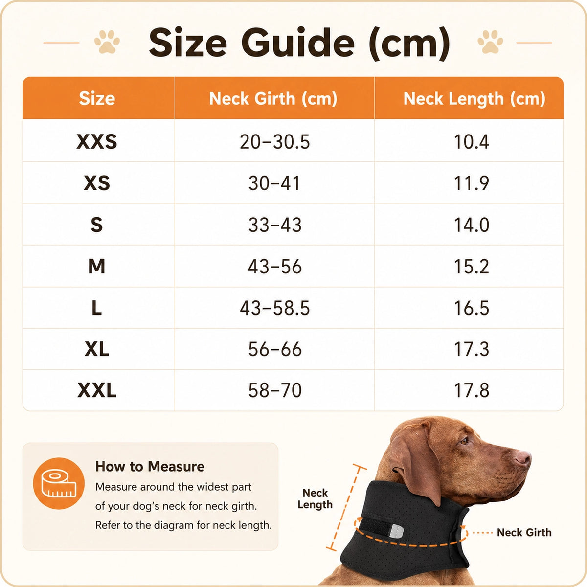Dog Adjustable Neck Support Collar