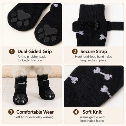 Anti-Slip Dog Socks Paw Protector for Senior Dogs