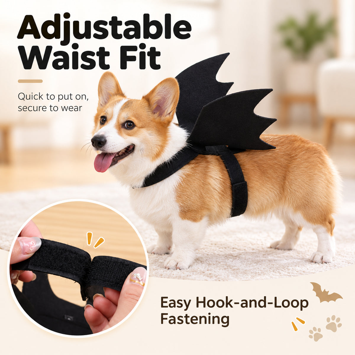 Halloween Bat Wings Pet Harness