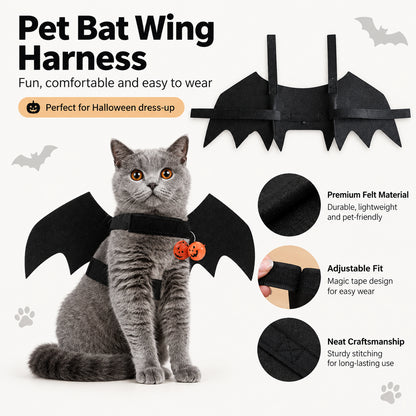 Halloween Bat Wings Pet Harness