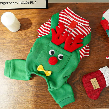 Halloween Reindeer Pet Overall Outfit