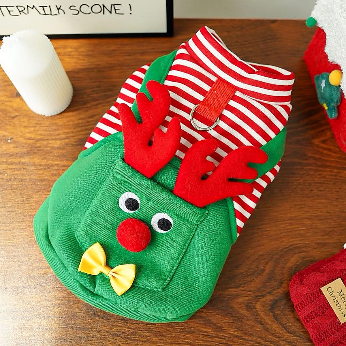 Halloween Reindeer Pet Overall Outfit