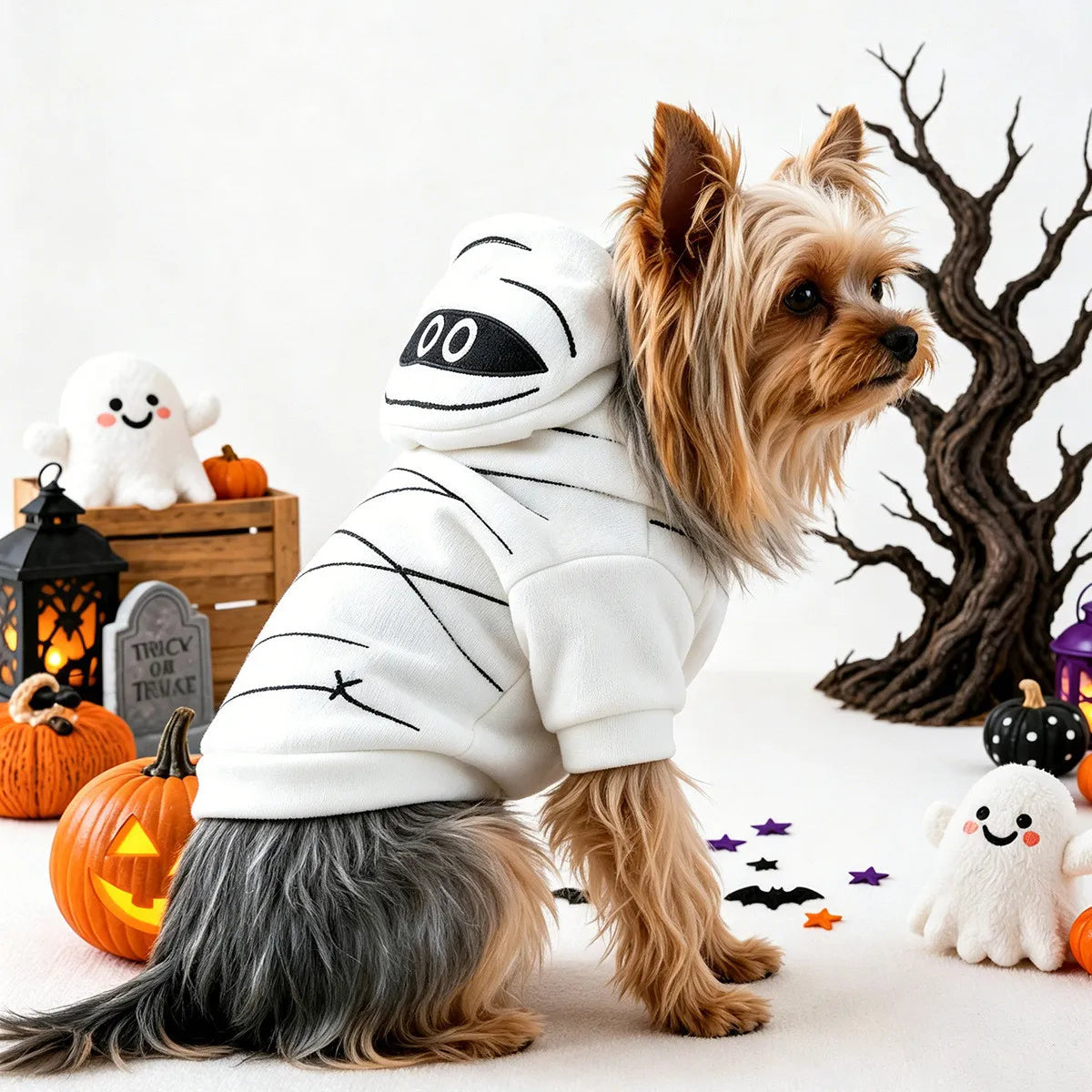 Halloween Mummy Pet Hoodie