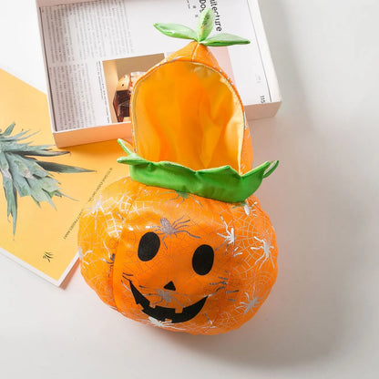 Halloween Puffy Pumpkin Pet Costume