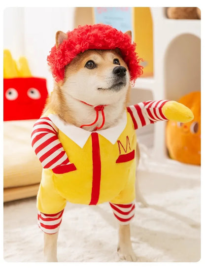 Halloween Fast Food Clown Pet Costume