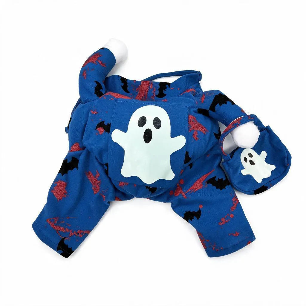 Glow-in-the-Dark Ghost Wizard Pet Costume