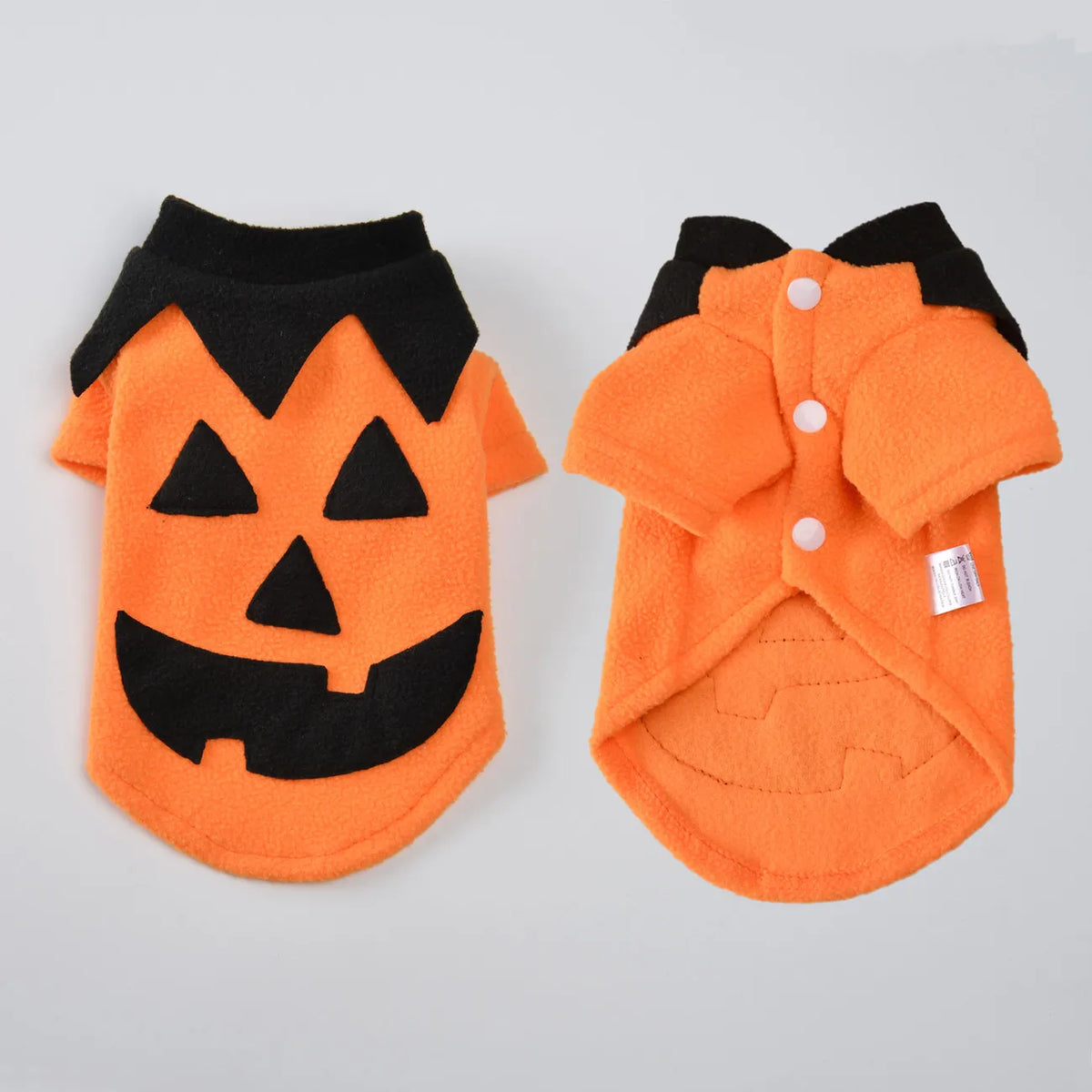 Halloween Pumpkin Face Pet Fleece Shirt