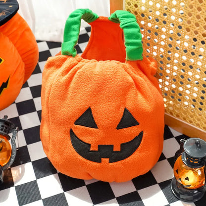 Plush Halloween Pumpkin Pet Costume