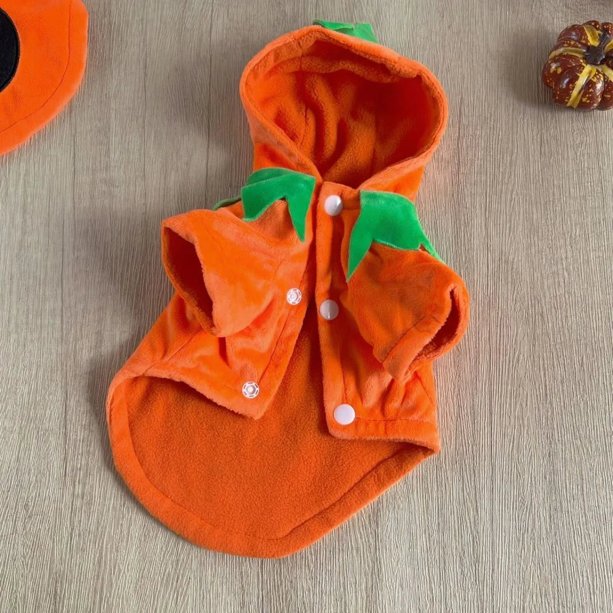 Classic Plush Pumpkin Pet Hoodie
